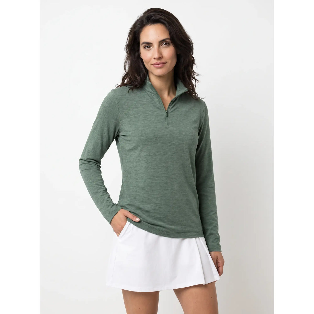 Sun Mountain Payton Sun Quarter-Zip - Women's - Pine Needle
