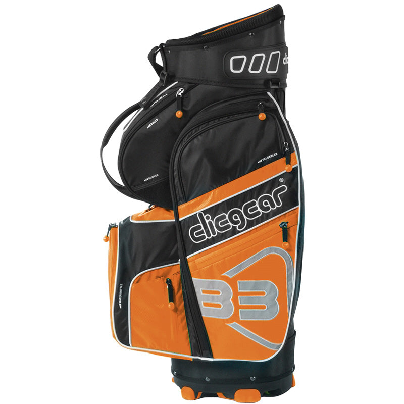 2017 Clicgear B3 Cart Bag - Black/Orange