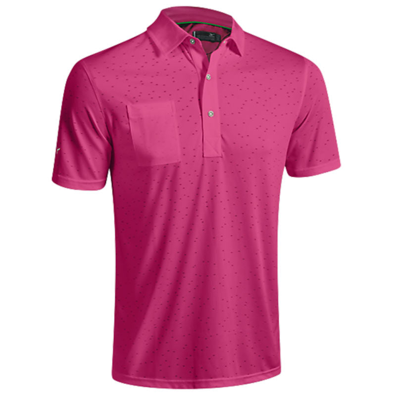 2016 Mizuno Digital Jacquard Polo Shirt - Maroon