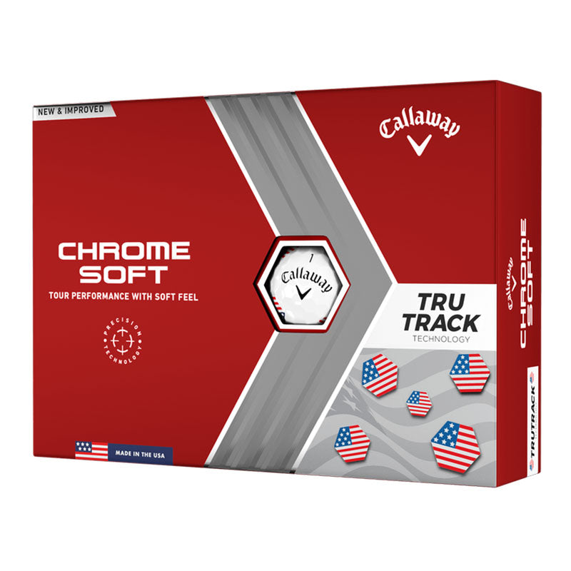 2023 Callaway Chrome Soft USA TruTrack Golf Balls (1 Dozen)