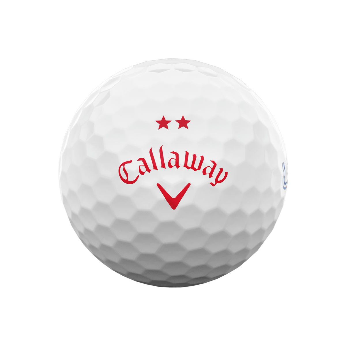 Callaway Supersoft Stars and Stripes golf ball with two red stars
