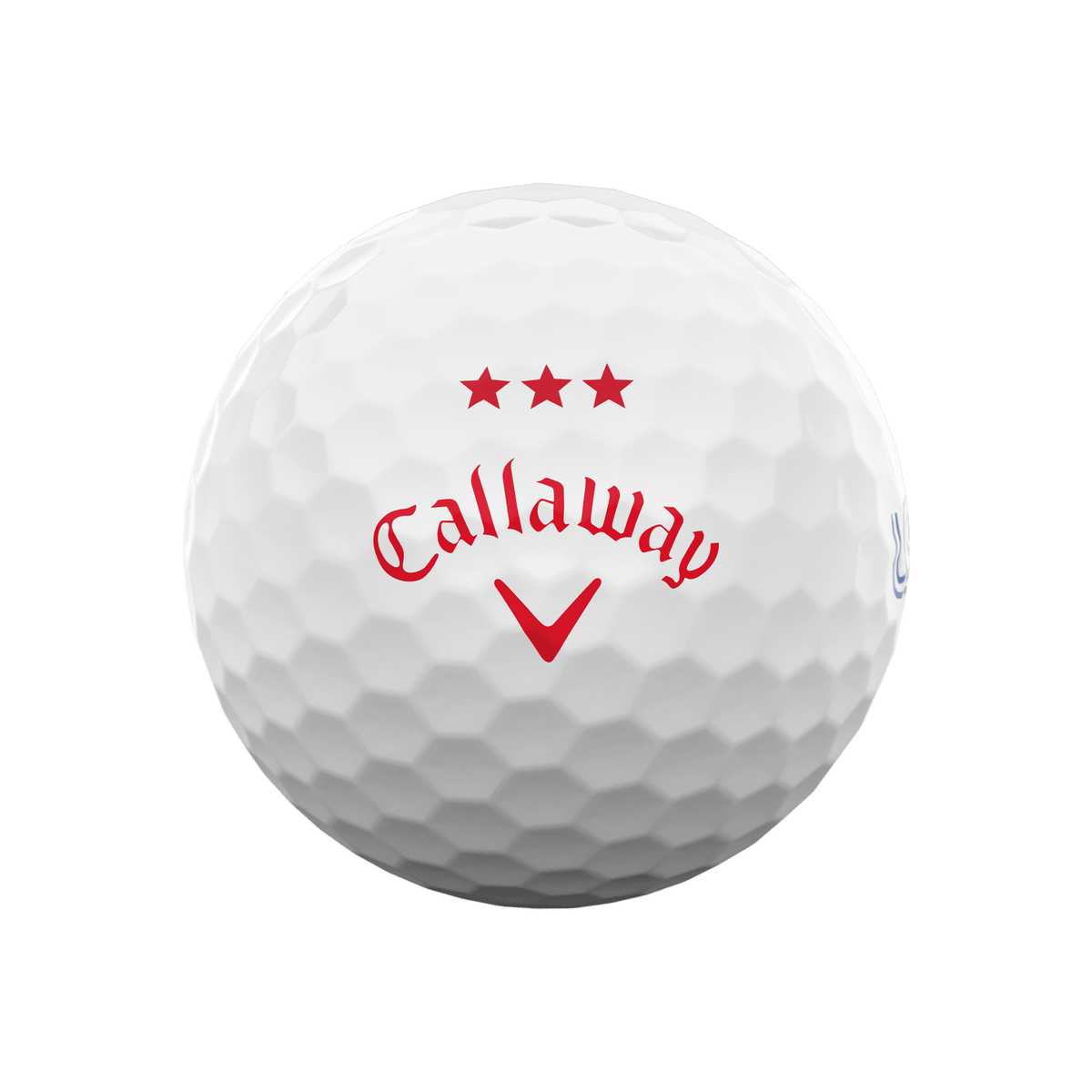 Callaway Supersoft Stars and Stripes golf ball with three red stars