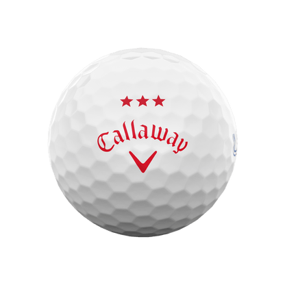 Callaway Supersoft Stars and Stripes golf ball with three red stars