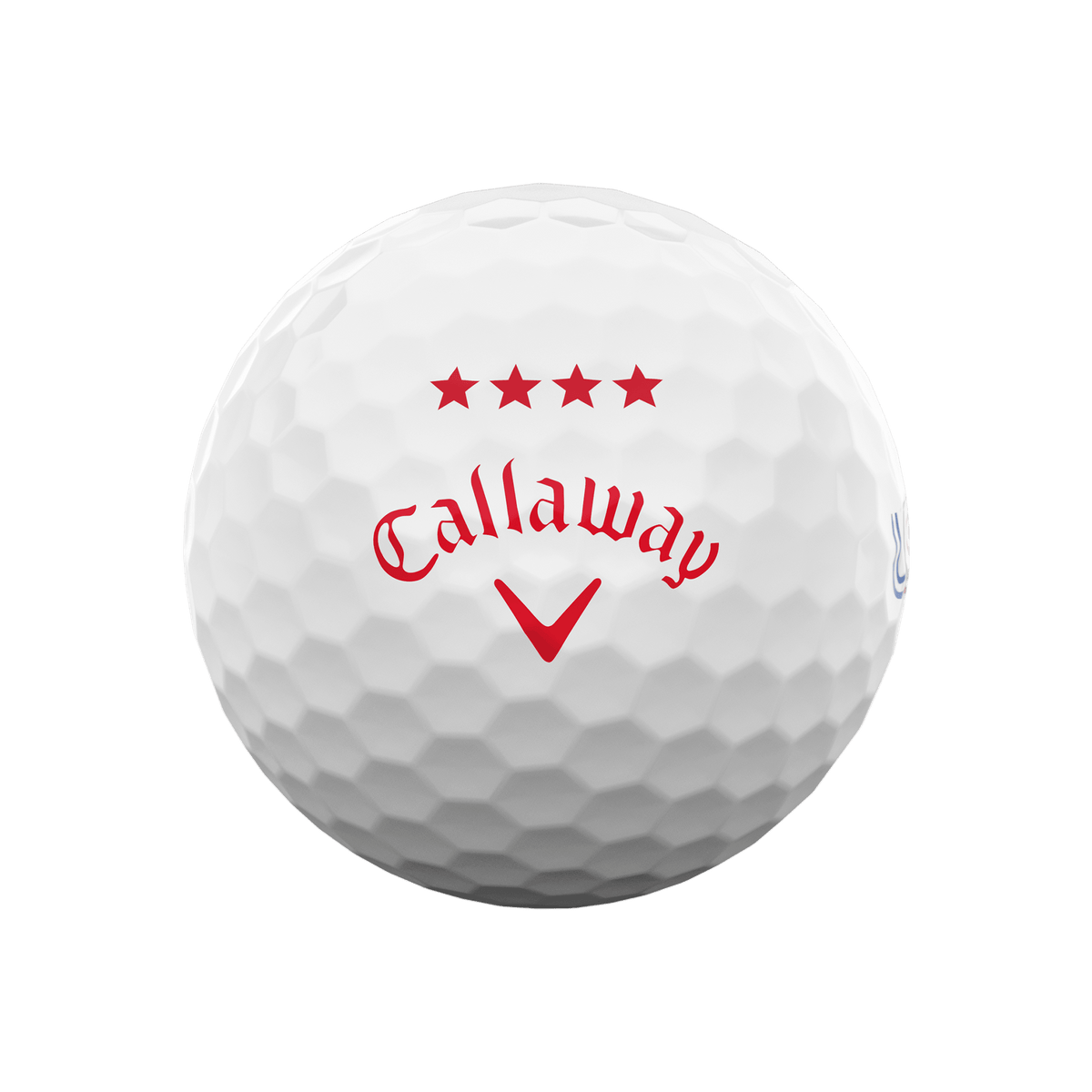 Callaway Supersoft Stars and Stripes golf ball with four red stars