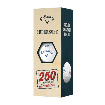 Callaway Supersoft USA 250 three-ball sleeve
