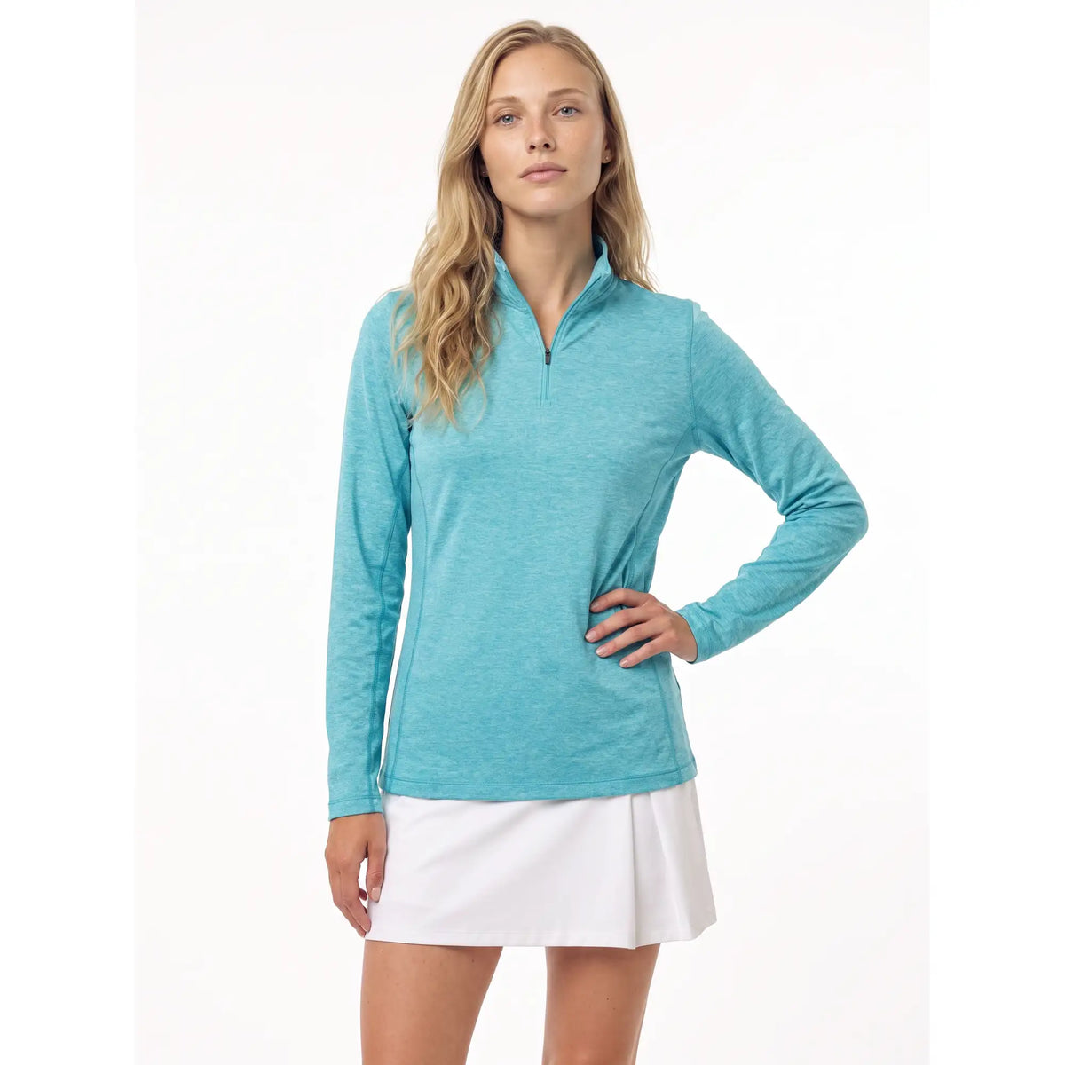 Sun Mountain Second Layer Quarter-Zip - Women's - Bahama Heather