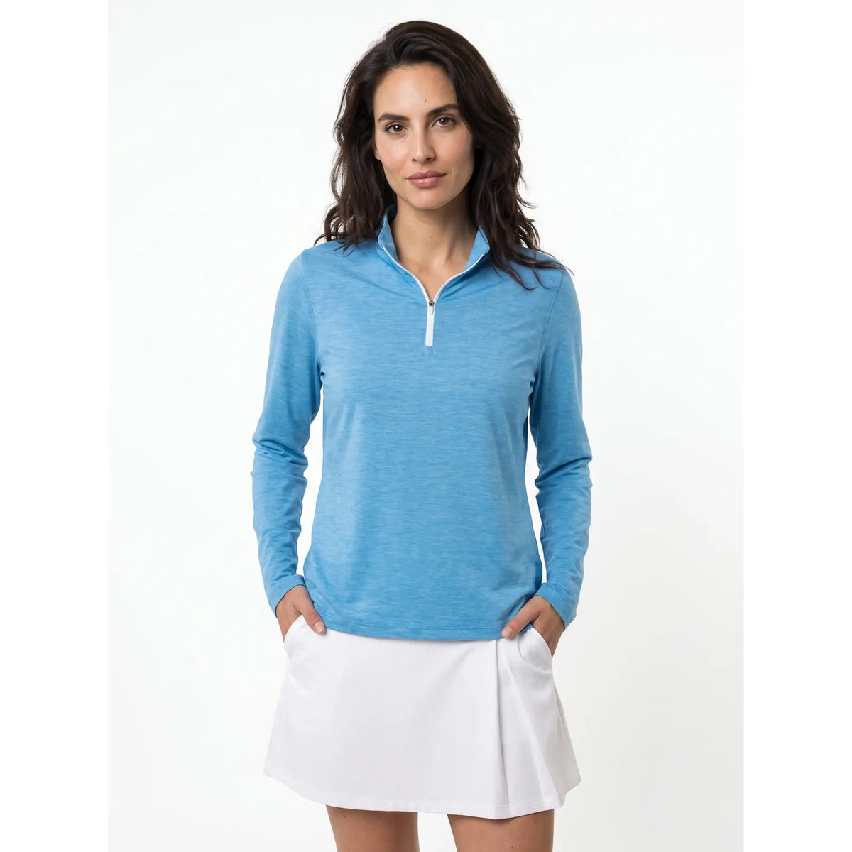 Sun Mountain Payton Sun Quarter-Zip - Women's - Sky Blue