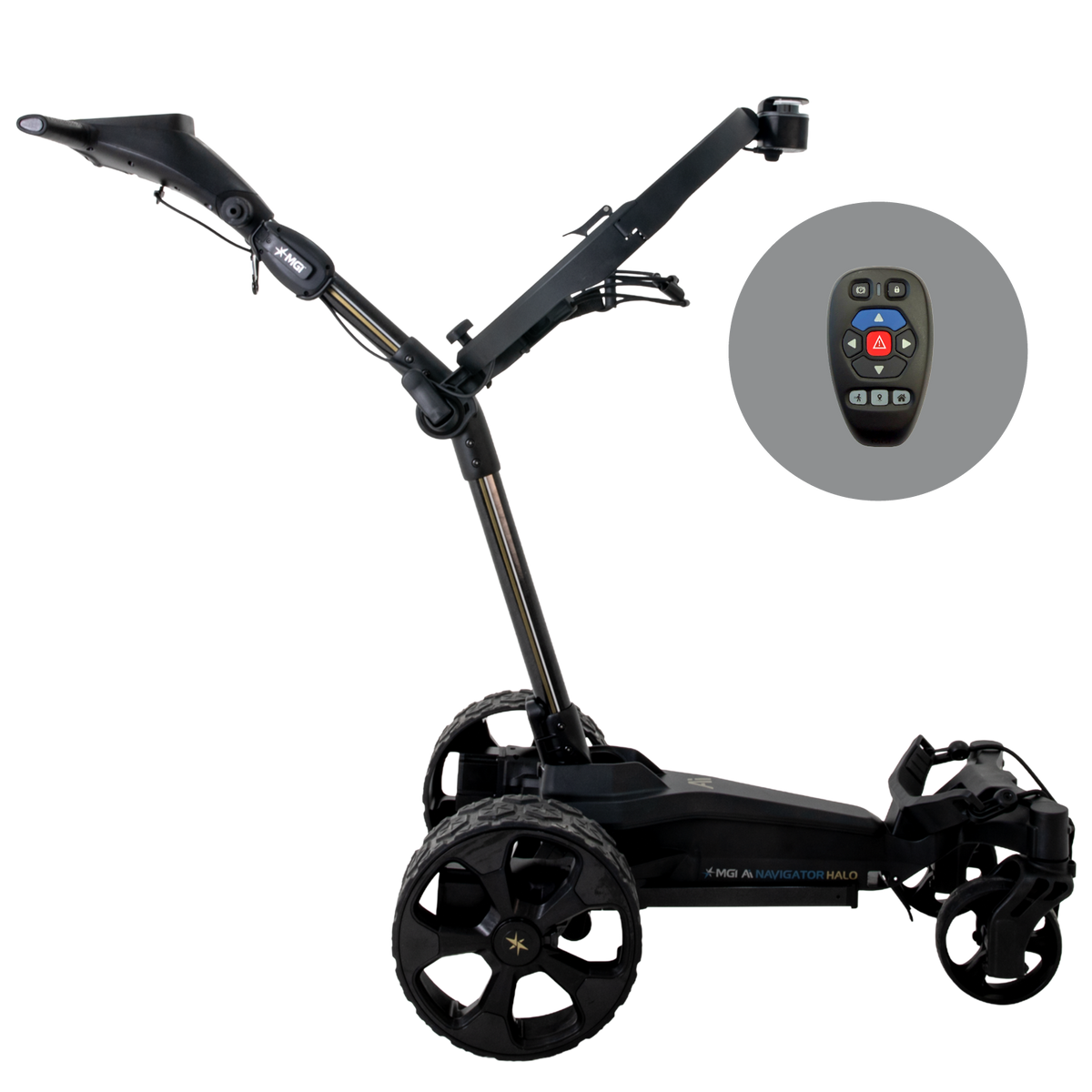 MGI Ai Navigator HALO + Halo Eye Follow-Me Golf Cart Bundle