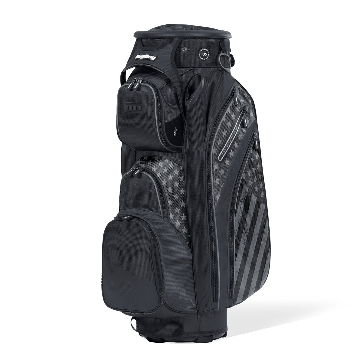 Bag Boy Revolver XP Rotating Golf Bag - Black/Stars and Stripes