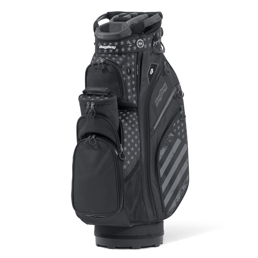 Bag Boy Chiller Pro Cart Golf Bag - Black/Stars and Stripes