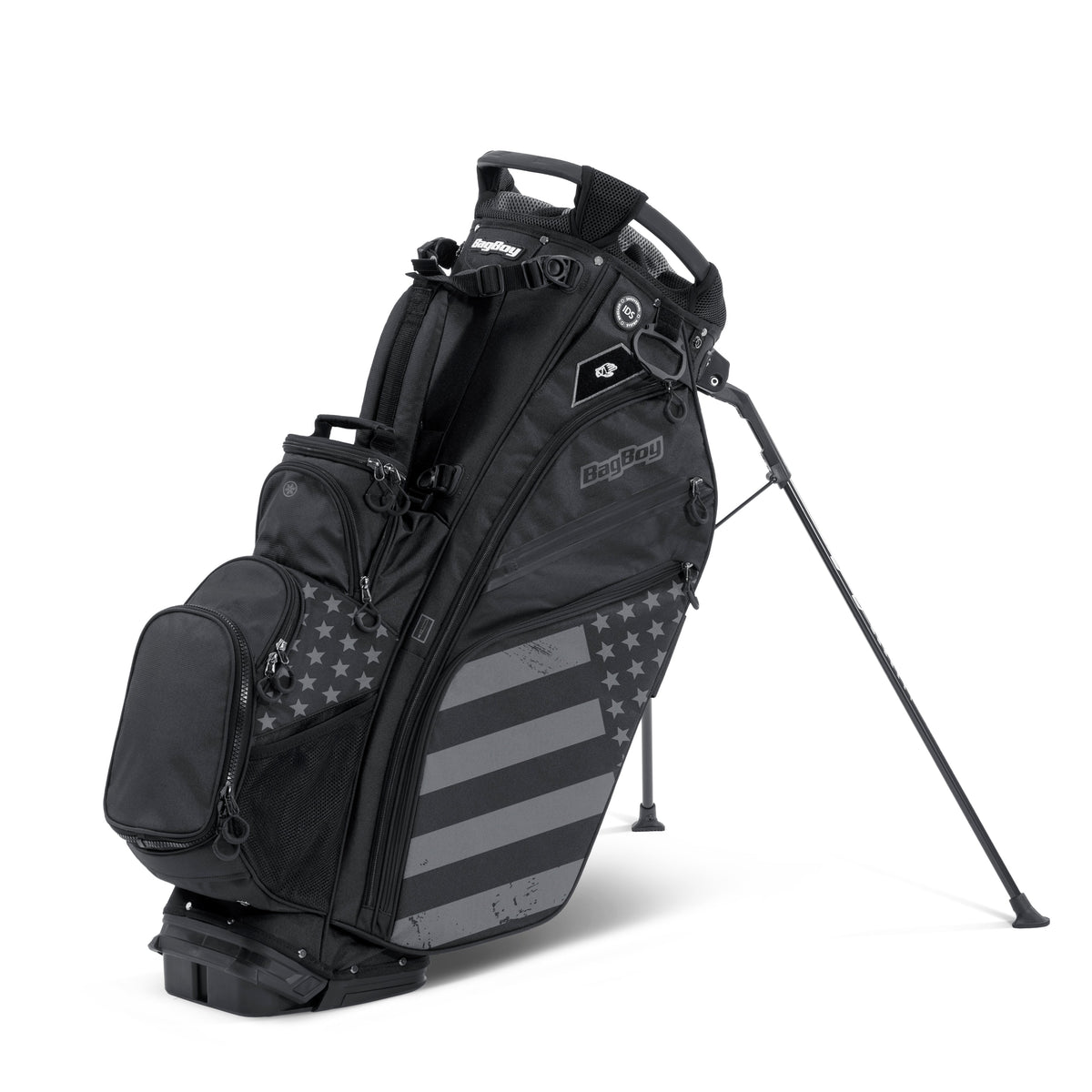 Bag Boy Chiller Pro Hybrid Golf Bag - Black/Stars and Stripes