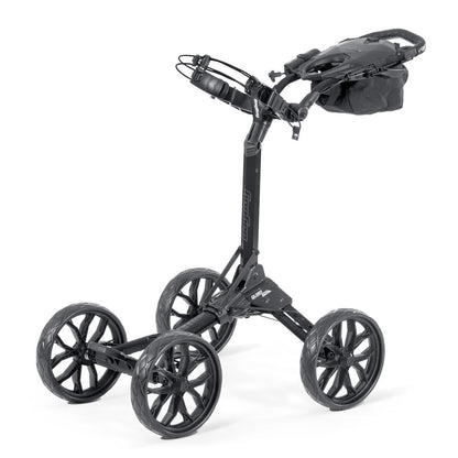 Bag Boy Quad Pro 4-Wheel Golf Push Cart - Black/Slate