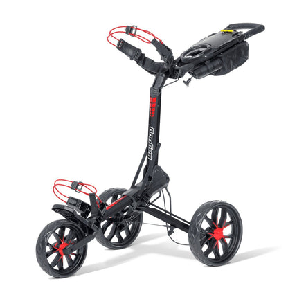 Bag Boy Slimfold Compact Golf Push Cart - Black/Red