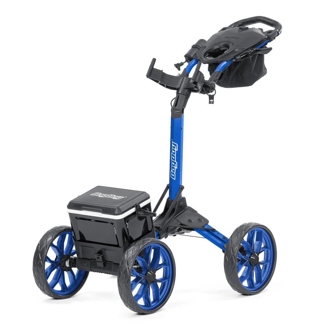 Bag Boy Quad Pro Disc Golf Cart - Royal/Black