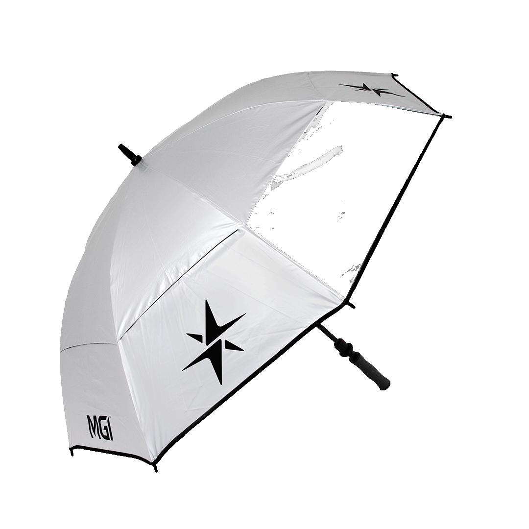 MGI Clear-View Standard Golf Umbrella - Silver