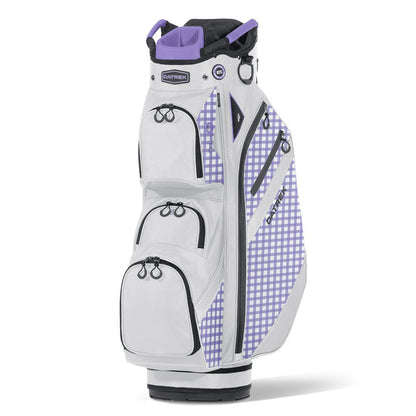 Datrek DG Lite III Cart Golf Bag - White/Lavender/Checkered