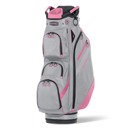 Datrek DG Lite III Cart Golf Bag - Silver/Pink/White Dots