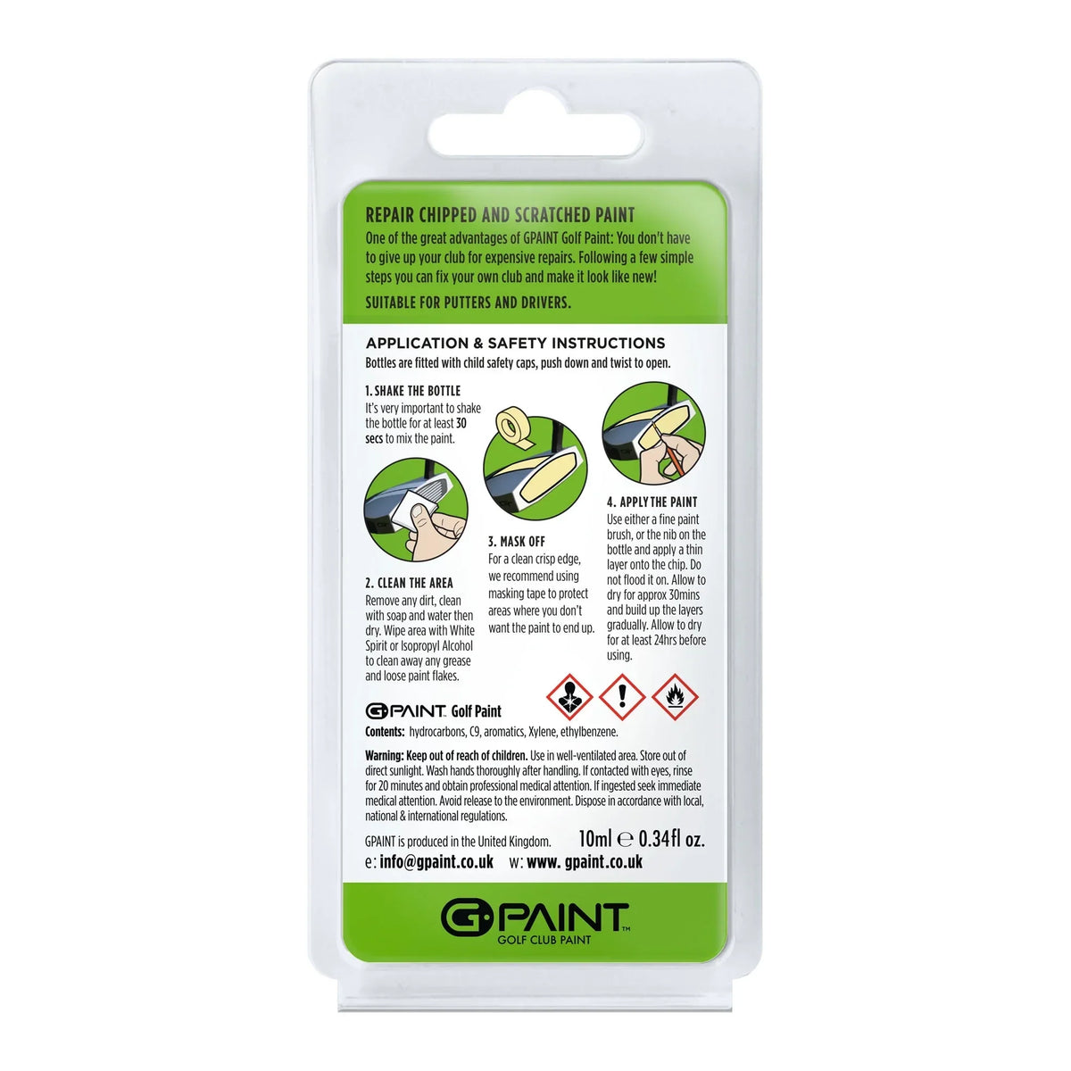 G-Paint Odyssey 2-Ball White (Discs Only) Putter Touch-Up Paint (10ml) - view 2
