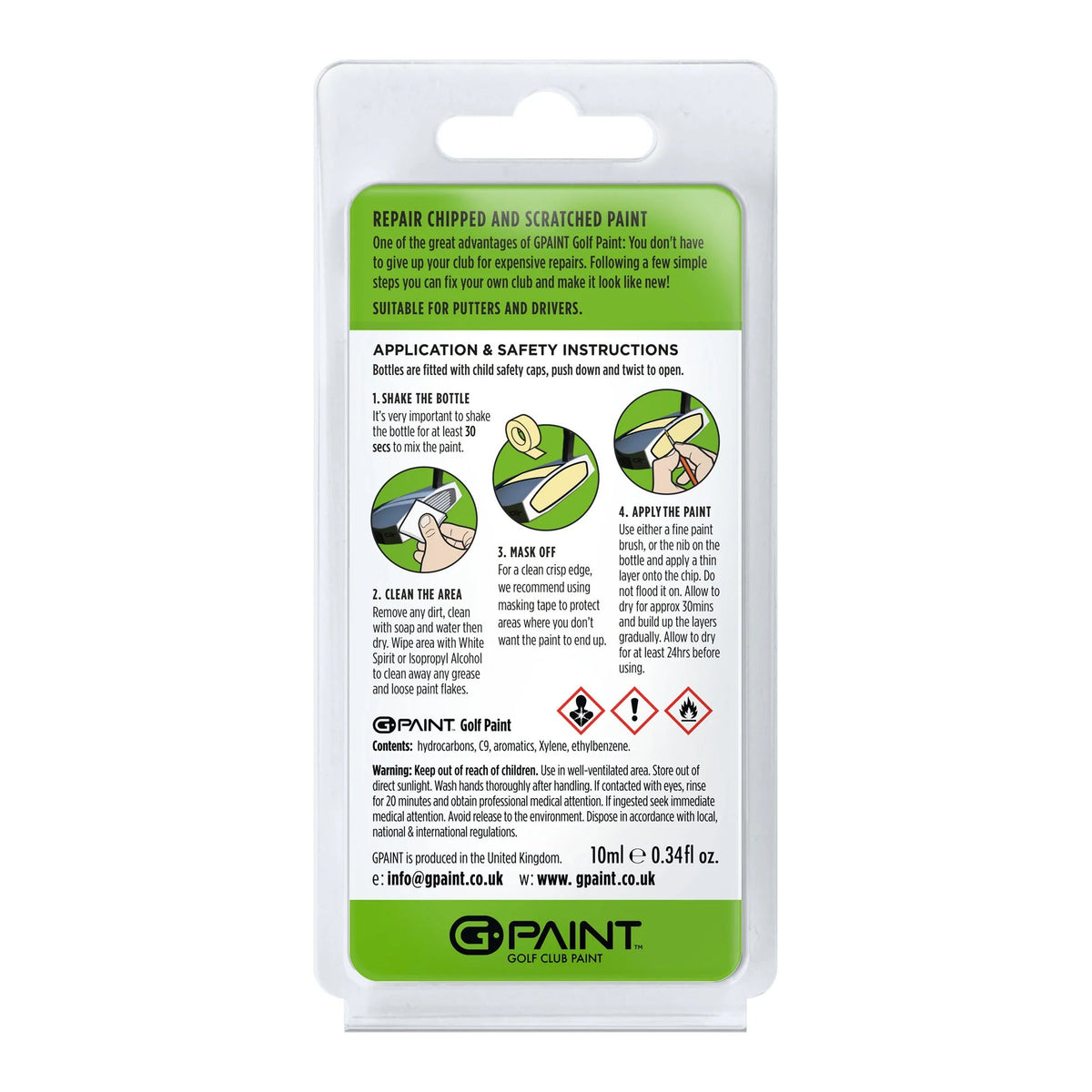 G-Paint TaylorMade SIM2 / SIM2 Max / SIM2 Max D White Touch-Up Paint - Golf Club Paint (10ml) - view 2