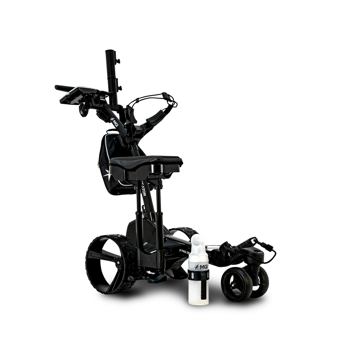 MGI Zip Navigator Remote Control Electric Golf Cart with accessories