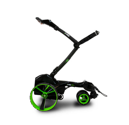 MGI Zip X5 Electric Golf Push Cart folded