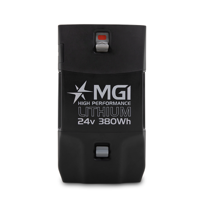 MGI Ai Navigator GPS+ Remote Electric Golf Cart lithium battery detail