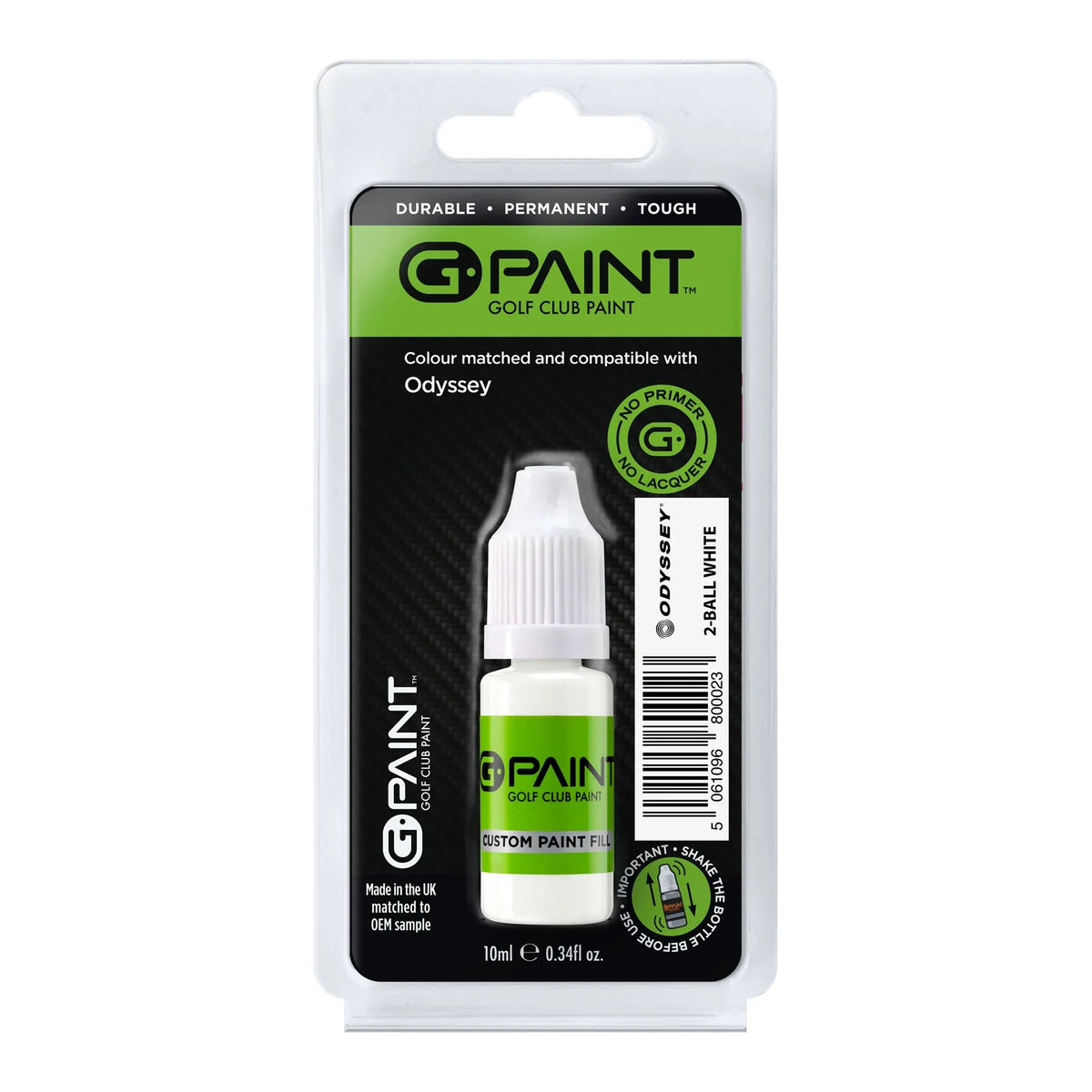 G-Paint Odyssey 2-Ball White (Discs Only) Putter Touch-Up Paint (10ml)