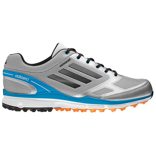2014 Adidas AdiZero Sport II Golf Shoes - Men's Silver/Carbon/Blue