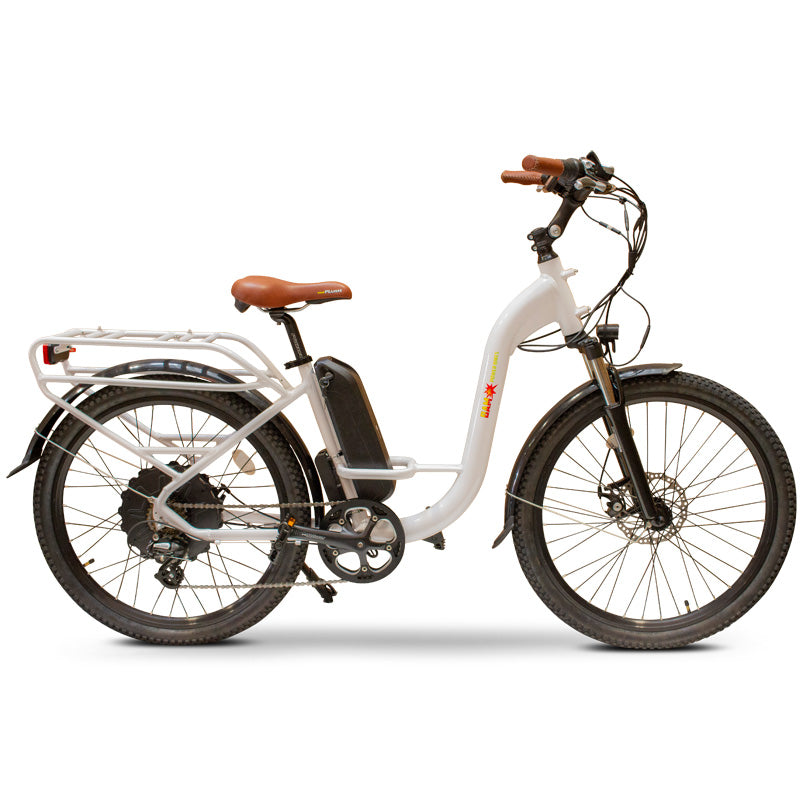 BAM Step Thru Electric Bicycle - White