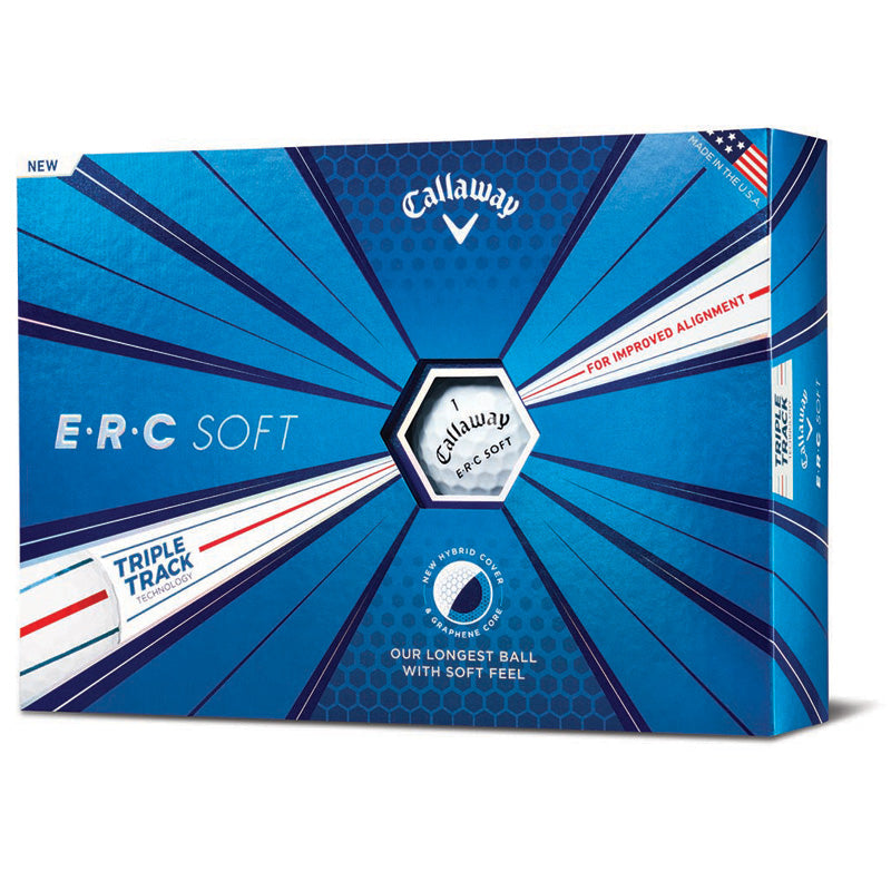 Callaway ERC Soft Golf Balls with Triple Track (1 Dozen) -  White
