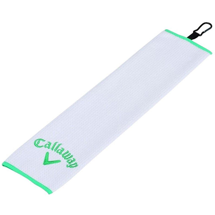 Callaway Uptown Tri-Fold Microfiber Towel - White