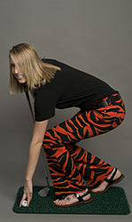 Loudmouth Golf Par Three Pants Cherry  Bomb