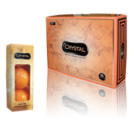 FL Crystal Golf Balls - Orange (1 Dozen)