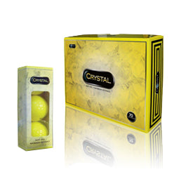 FL Crystal Golf Balls - Yellow (1 Dozen)