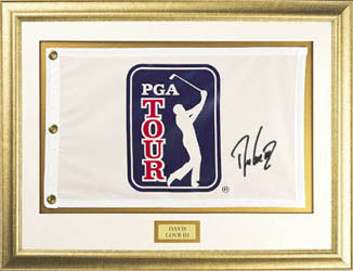 Davis Love III --  Autographed Flag