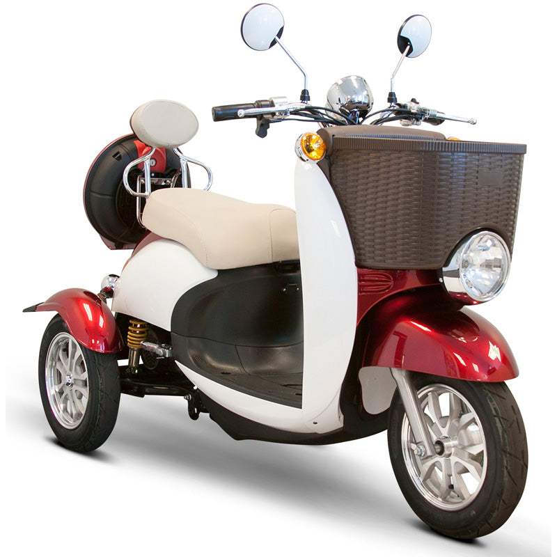 eWheels EW-11 Sport Electric 3-Wheel Scooter - Red/White