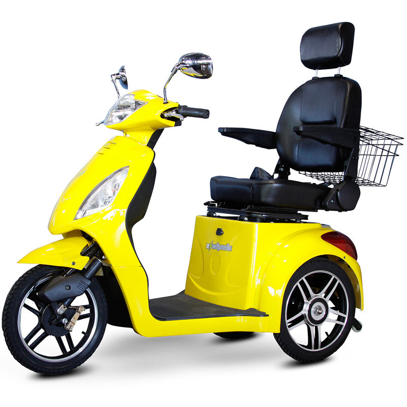 eWheels EW-36 Electric 3-Wheel Mobility Scooter - Yellow