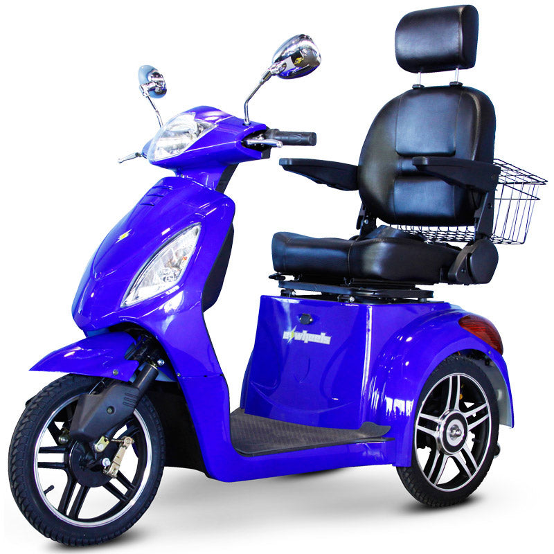 eWheels EW-36 Elite Electric 3-Wheel Mobility Scooter - Blue