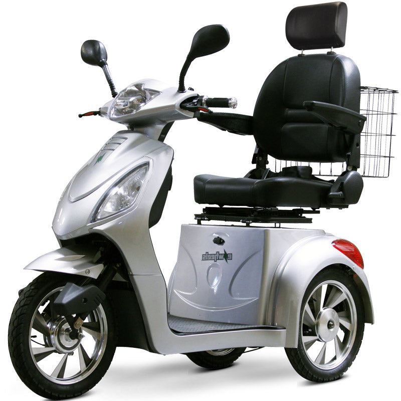 eWheels EW-36 Elite Electric 3-Wheel Mobility Scooter - Silver