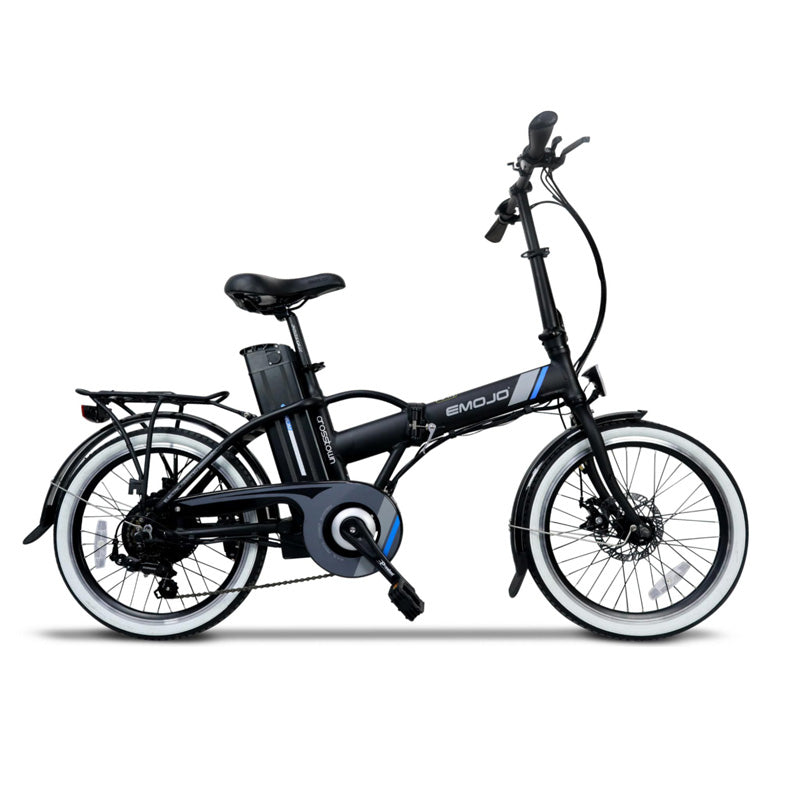 Emojo Crosstown Electric Folding Bike - Black/Black