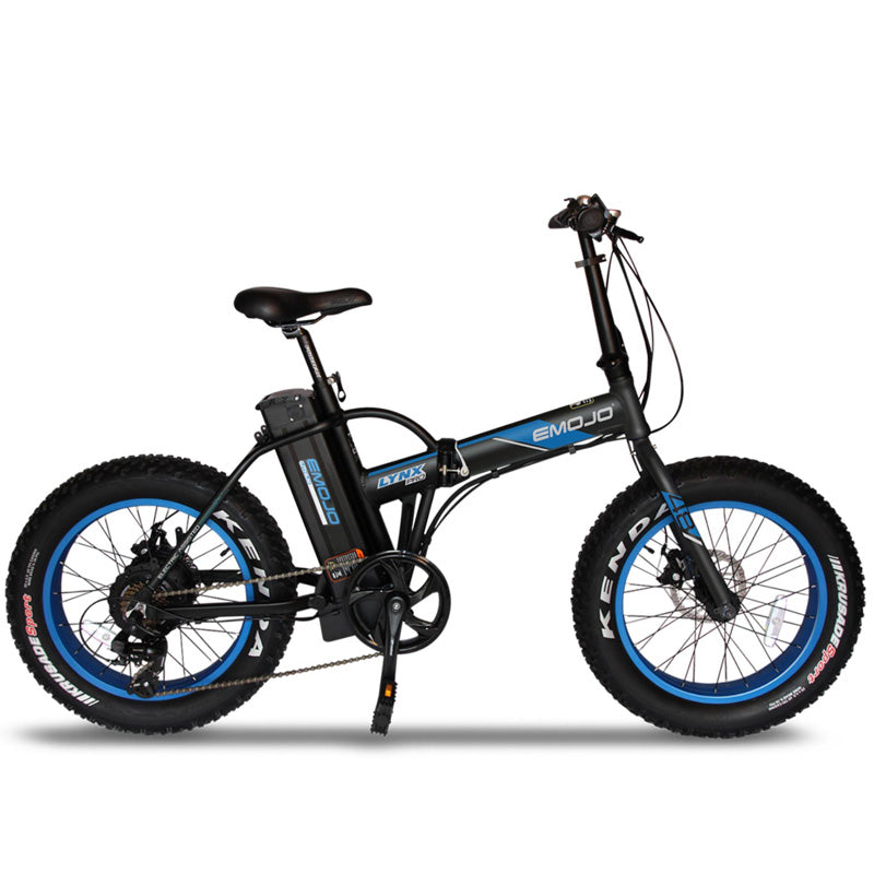 Emojo Lynx Pro Folding Electric Bicycle 48V 500W - Black/Blue