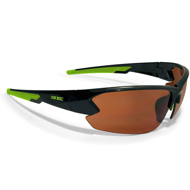 Epoch Eyewear Sunglasses - Epoch 4 - Black-Green Frame / Amber Lens