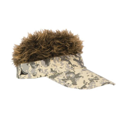 Flair Hair Visor - Camo/Brown