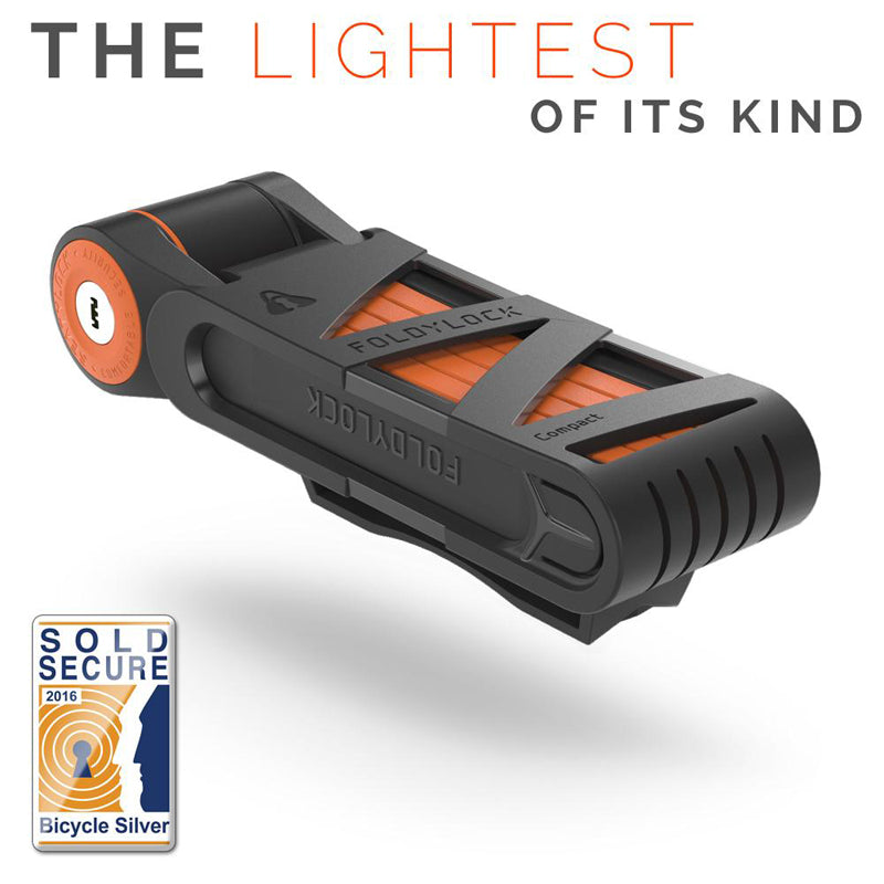 Foldylock Compact Folding Bike Lock - Orange