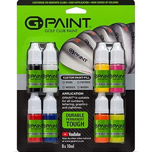 G-Paint Golf Club Paint Fill Kit - 8 Pack (All 8 Colors)