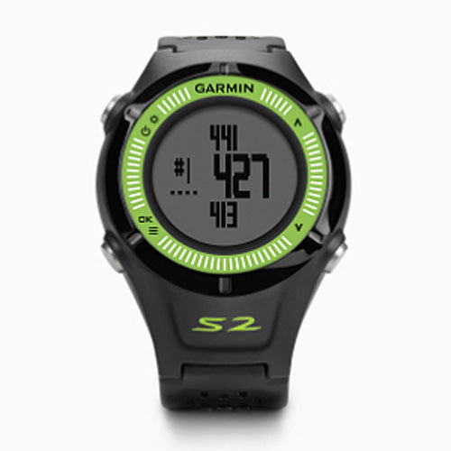 Garmin Approach S2 GPS Golf Watch - Black/Green