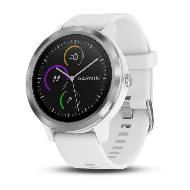 Garmin Vivoactive 3 GPS Smartwatch - White/Stainless