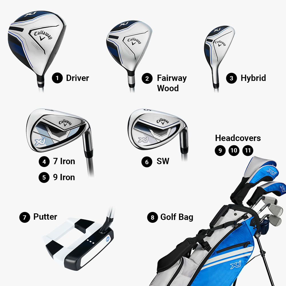 2026 Callaway XJ Junior Level 3 Complete Golf Set (8-Piece)
