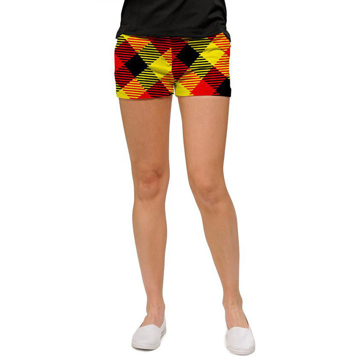 Loudmouth Golf Womens Mini Short - Cheezburger