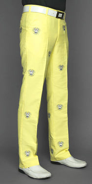 Loudmouth Golf Pants - John Daly Lions Yellow